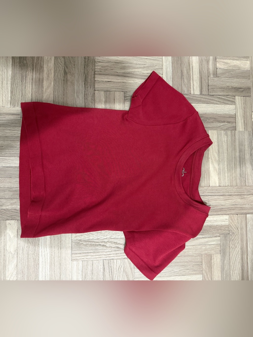 ALO Yoga Seamless Modal Ribbed Cropped Short Sleeve